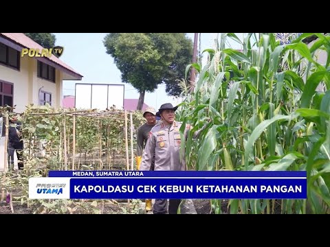 KAPOLDASU CEK KEBUN KETAHANAN PANGAN DI MAKO SAT BRIMOB