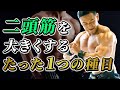 上腕二頭筋を極限まで追い込むダンベルカール【腕トレ】