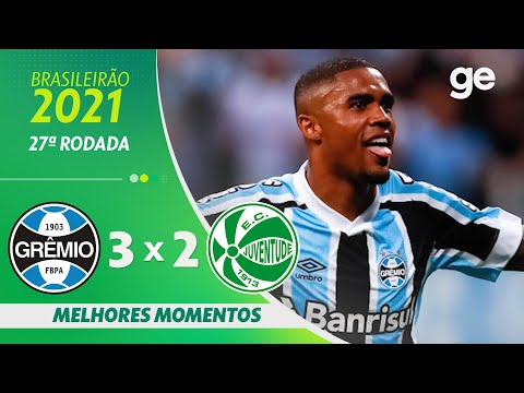 Gols e lances de Grêmio x Juventude-RS