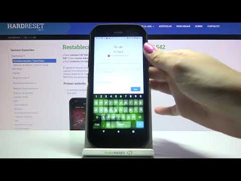 Cómo añadir y quitar cuenta de Google en CAT S42 - iniciar sesión