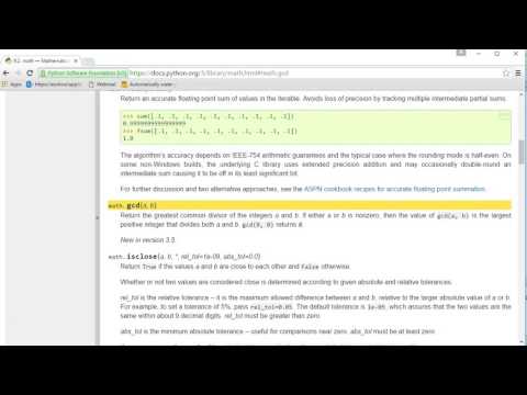 The Basics Python 3 Math Module