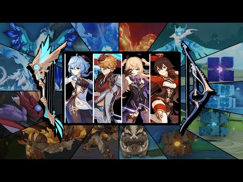 Full Bow Party Against All Bosses In The Game - Genshin Impact