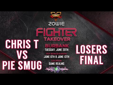 Losers Final: Chris T vs PIE Smug - Zowie Fighter Takeover - Street Fighter V [1080p/60fps] HD
