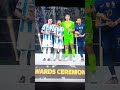 FIFA World Cup Final Golden Glove Best Player Lionel Messi Award Ceremony