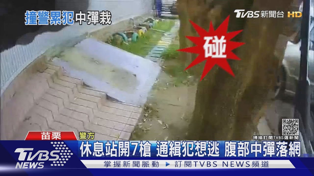 休息站開7槍！通緝犯想逃　腹部中彈落網
