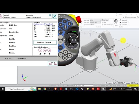 Part of a video titled How to Move-Jog ABB Robot Using FlexPendant (Teach Pendant)