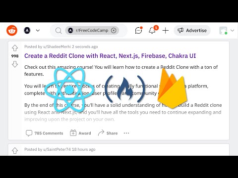 Code a Reddit Clone with React, Next.js, Firebase v9, Chakra UI – Full Course