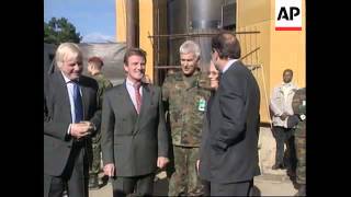 KOSOVO: PRISTINA:  JAVIER SOLANA & CHRIS PATTEN - 2 DAY VISIT