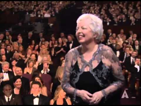 Thelma Schoonmaker winning a Film Editing Oscar® for "The Departed"