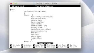 Terminal Lesson 16 - Edit any text file with the Terminal