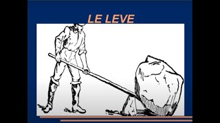 Le leve: datemi un punto di appoggio e vi solleverò il mondo