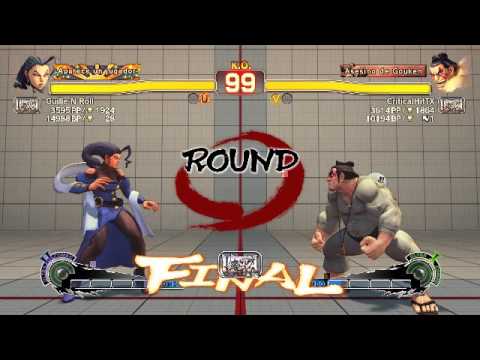 Guille N Roll's USF4 Match - Vs E.Honda (CriticalHitTX)