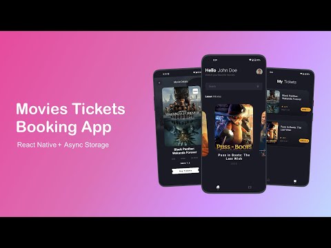 Movie Ticket Booking App - React Native & Async Storage