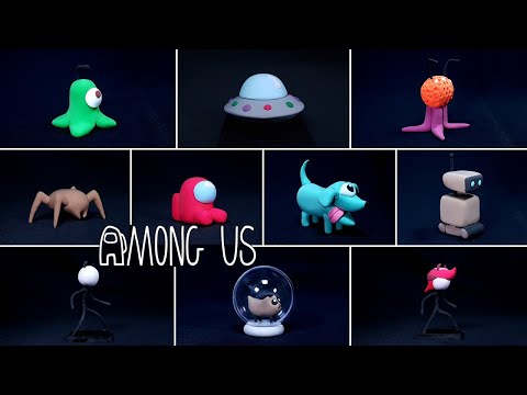 [Among Us] All the Pets Figure Making with Clay🐾👨‍🚀 | Clay art