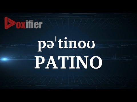 How to Pronunce Patino in English - Voxifier.com