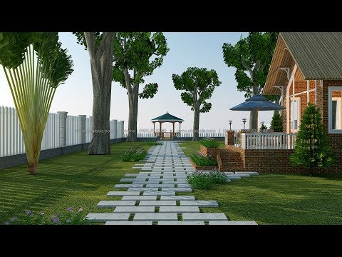 Thiết kế nhà vườn xanh mát đẹp mê mẩn tại Bến Tre