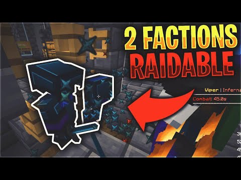 We made TWO factions *RAIDABLE* in ONE base... (INSANE SKYBASE RAID) | Minecraft HCF