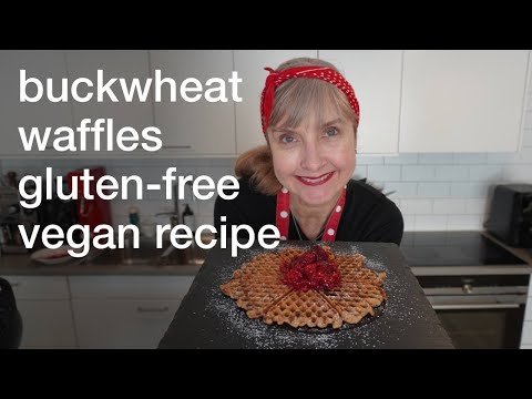 Easy Buckwheat Waffles: gluten-free and vegan