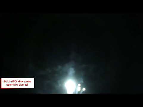 SHELL 4 INCH silver strobe waterfall w silver tail