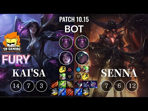 SN Fury Kai'Sa vs Senna Bot - KR Patch 10.15