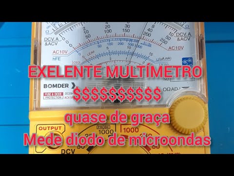 multímetro analógico mais barato com exelente custo benefício