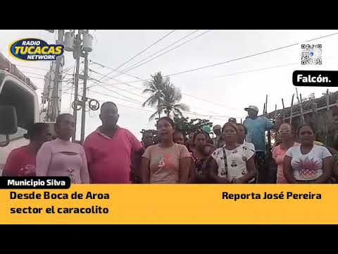 Desde Boca de aroa municipio Silva Edo falcón. Reporta José Pereira en sector caracolito 