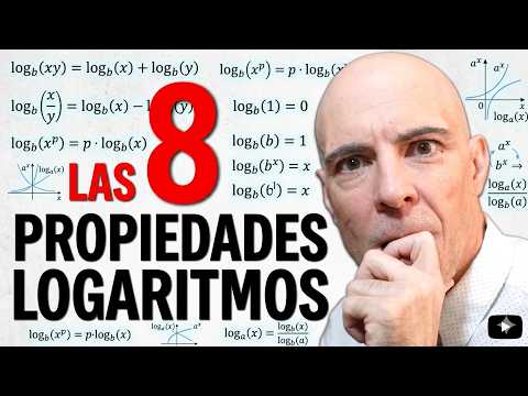 LAS 8 PROPIEDADES DE LOS LOGARITMOS. Con ejemplos