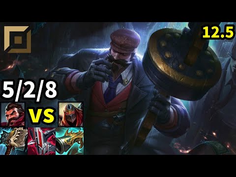 Graves Top vs Zed - KR Master | Patch 12.5