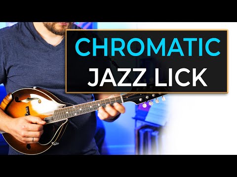 Chromatic Jazz Lick // Mandolin Lesson // For Swing Bluegrass & Country