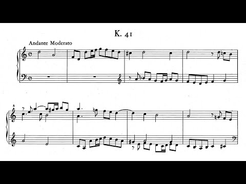 Scarlatti: Keyboard Sonata in D minor, K.41
