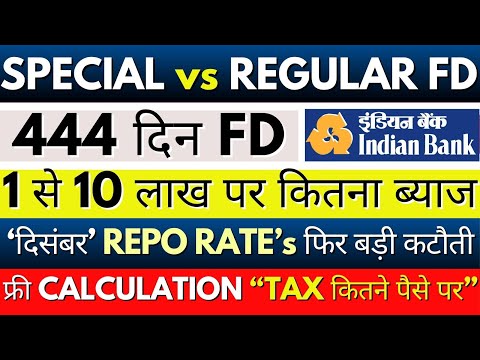 Best FD Schemes 2025 | Indian Bank & Allahabad Bank Interest Rates | 444 Days Special FD Plan Review