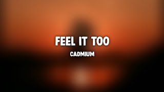 ⌈Cadmium⌋ → Feel It Too (Lyrics) feat. Timmy Commerford