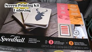 Speedball Screen Printing Kit Unboxing