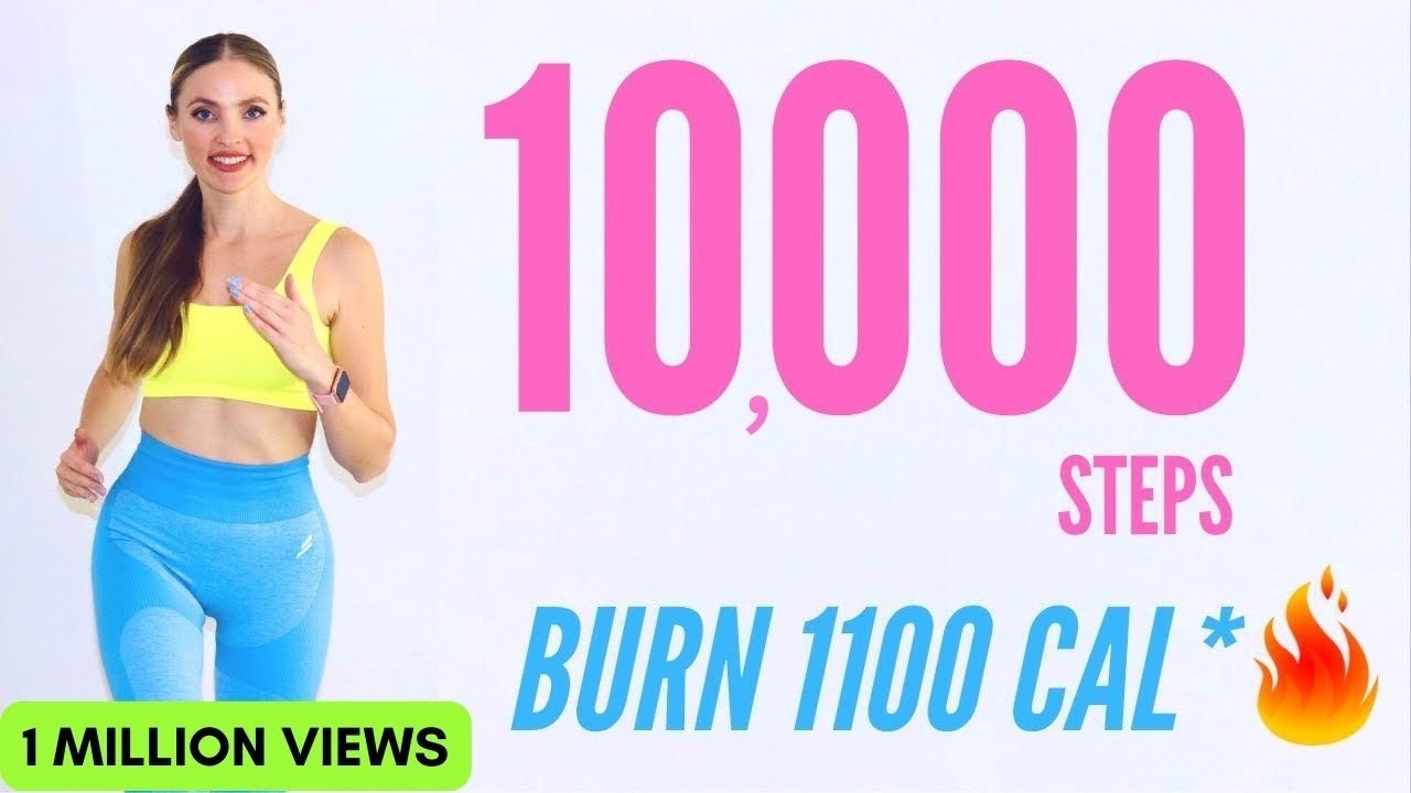 10000 Step Challenge For Weight Loss 🔥/ 10k Step Workout / Cardio Exercises At Home - YouTube