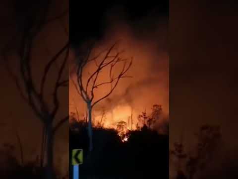 Gigantesco incendio forestal se registra en la vía Piendamó – Silvia, #Cauca
