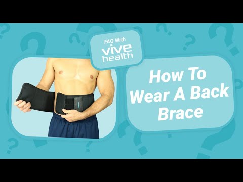 How To Wear A Back Brace (Properly) - YouTube