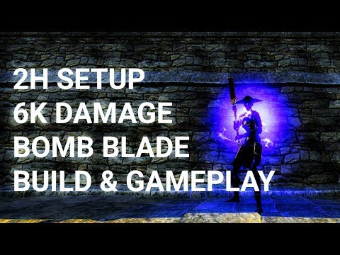 ESO: 6k SPELL DAMAGE 2H BOMB BLADE - PvP Gameplay & Build Scalebreaker / Dragonhold DLC