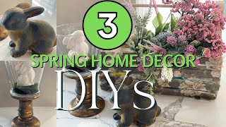 3 Spring Home Decor DIYs | Thrift Store Makeovers | Dollar Tree DIYs