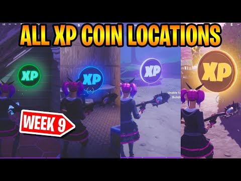 Fortnite Week 9 *ALL* XP Coin Locations!! (C2S4)