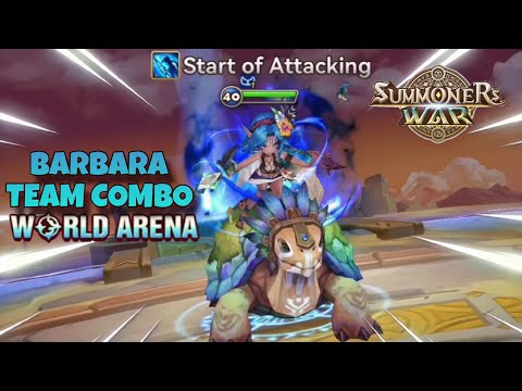Barbara Team Combo in World Arena Ep. 8 - Summoners War