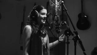Amy Diamond in the Studio recording Whats in it for me acoustic