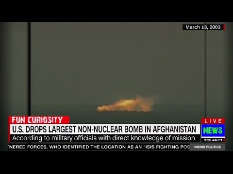 US drops largest non-nuclear bomb in Afghanistan
