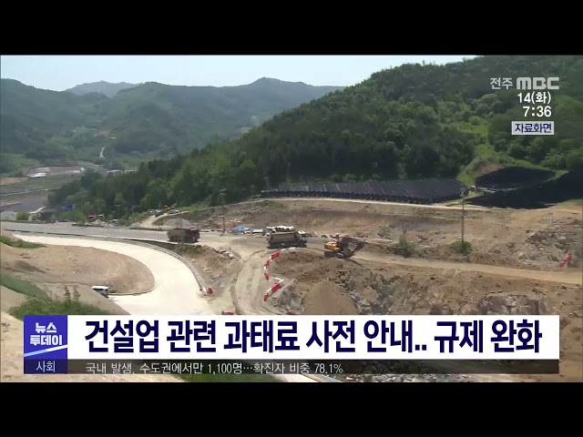 건설업 관련 과태료 사전 안내 규제 완화