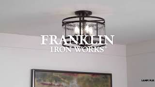 Watch A Video About the Franklin Iron Elwood Oil-Rubbed Bronze 4 Light Ceiling Light