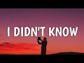 Sofia Carson - I Didn't Know (Lyrics) (From Purple Hearts) Sofia Carson - I Didn't Know (Lyrics) (From Purple Hearts)