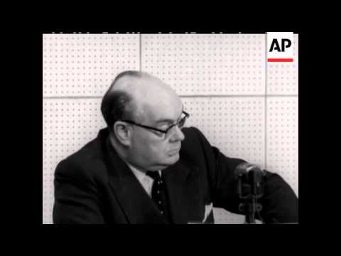 HENRY SPAAK SPEAKES - (IN FRENCH) - SOUND