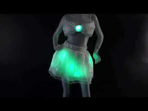 Animated Glowing LED skirt by Good To Glow