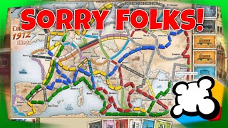 Ticket to Ride Europe 1912 - I'm Getting in Everyone's Way!
