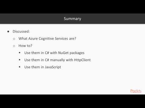 Azure Cognitive Services for Developers What We Have Learned | packtpub com