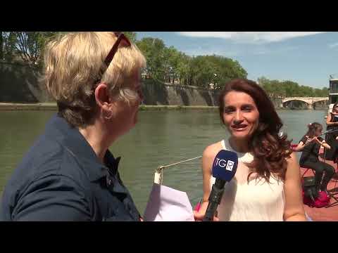 RAI Tg3 intervista Francesca Chialà - FESTA delle 7 ARTI - Performance per l'Ucraina - Piazza Tevere